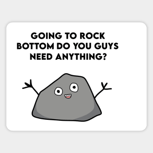 Funny Cute Rock Sad Depressed Meme Magnet